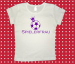 Bügelbild ♥ Spielerfrau + Fußball
