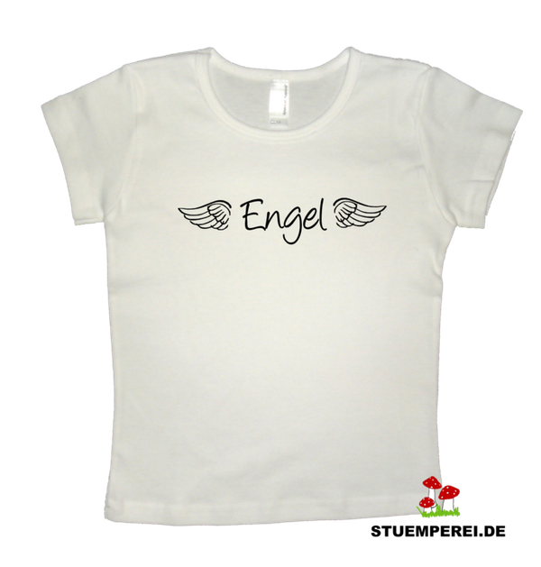 Bügelbild - Schriftzug "Engel" mit Flügel