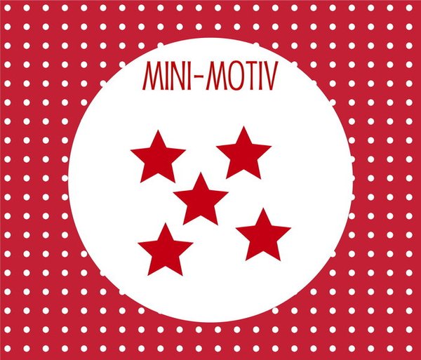Mini Motiv ♥ 5 Sterne - 2 cm