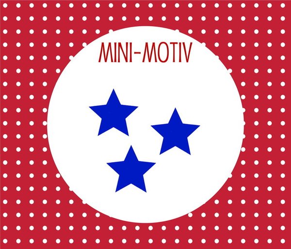 Mini Motiv ♥ 3 Sterne - 3 cm