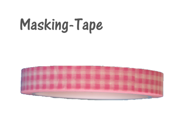 Aufkleber Masking Tape  ♥ rosa vichy