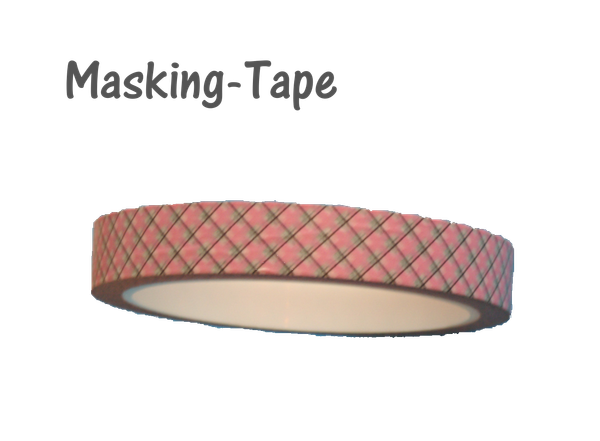 Aufkleber Masking Tape  ♥ rosa - Raute