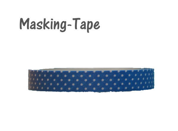 Aufkleber Masking Tape  ♥ blau dots