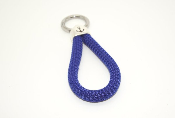 Schlüsselanhänger - Anker blau